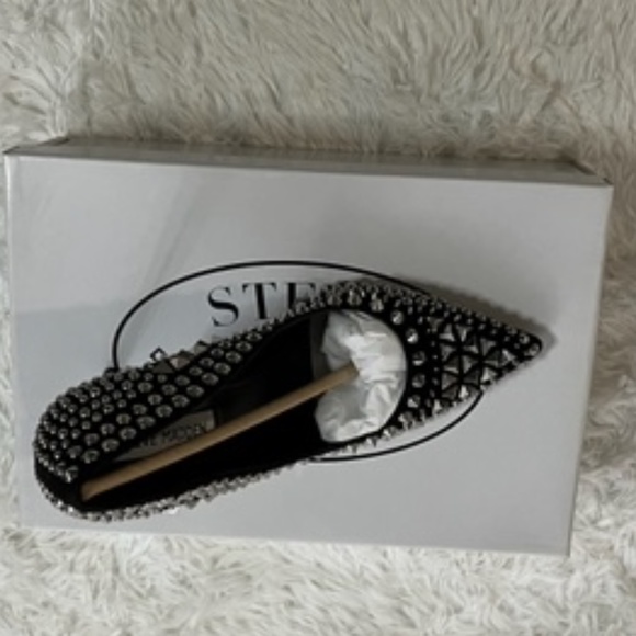 Steve Madden Black Verve Studded Pumps - Picture 5 of 9
